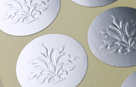 SILVER PAPER + EMBOSSED